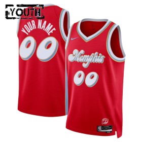 Barn Memphis Grizzlies Tröja Skräddarsydda Nike 2024-25 City Edition Röd Swingman